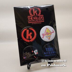 The Killers Button Set / Set of 4 / Caesars Palace Las Vegas Encore Shows 2025